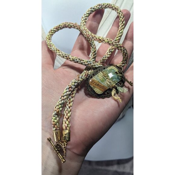 Handmade Rustic Cottagecore Friendship Necklace - Picture 4 of 7